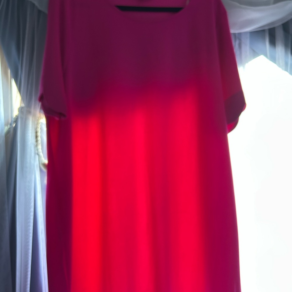 ANDREE BY UNIT Vibrant Pink Midi Dress